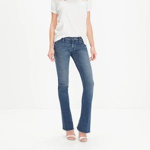 Mother Denim Raw Hem Runaway Fray Jeans